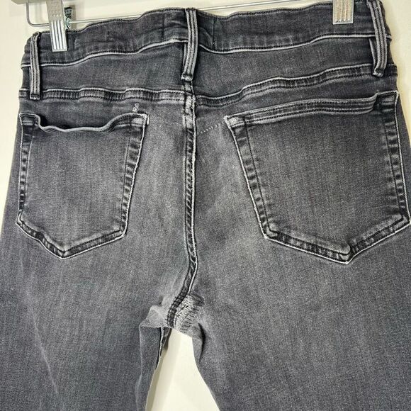 Frame L’ Homme Slim Black Jeans Raw Hem - Picture 3 of 12